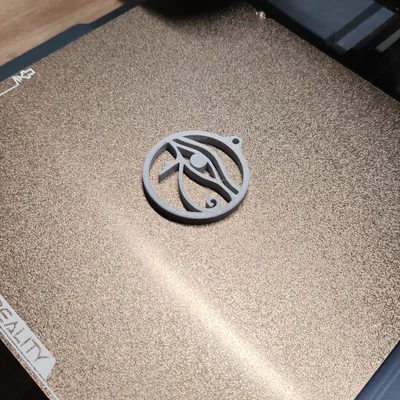 Móc khóa Eye of Horus 52.5mm - Tải file in 3D cực chất