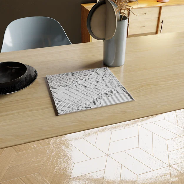 Mô hình bản đồ 3D trung tâm thành phố Seattle chi tiết - Image 1