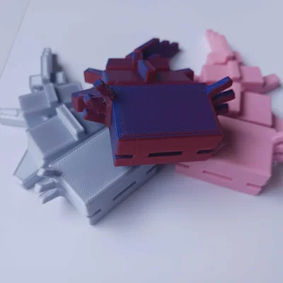 Axolotl Khớp Nối (Articulating Axolotl) – Print-in-Place chủ đề Minecraft