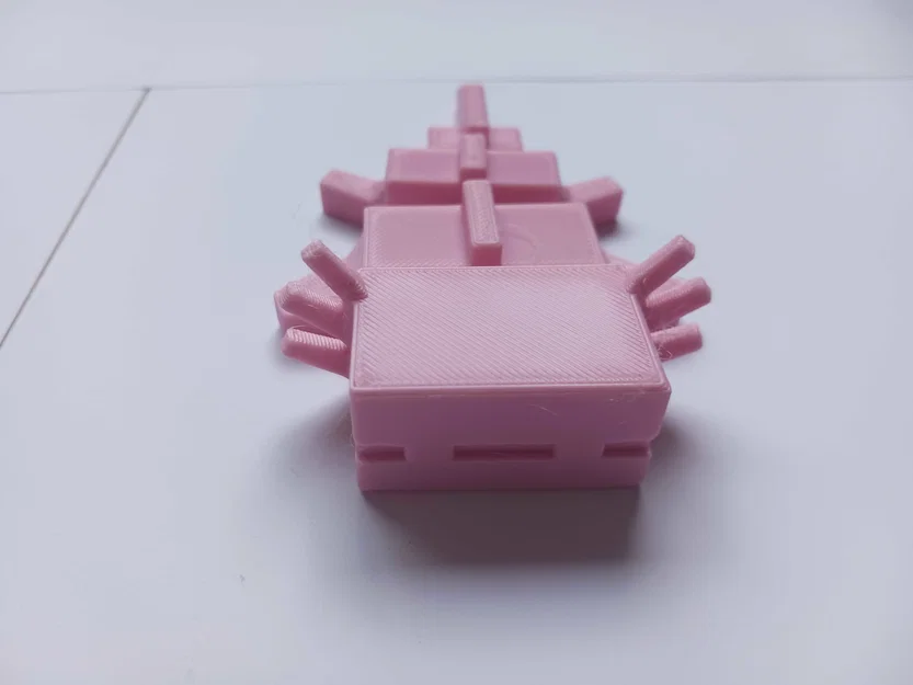 Axolotl Khớp Nối (Articulating Axolotl) – Print-in-Place chủ đề Minecraft - Image 7