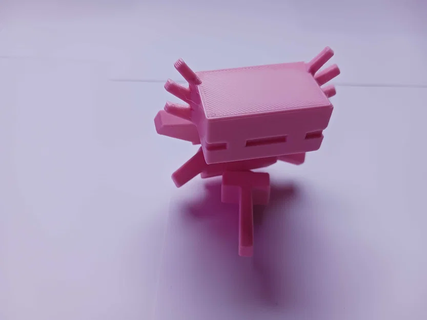 Axolotl Khớp Nối (Articulating Axolotl) – Print-in-Place chủ đề Minecraft - Image 8