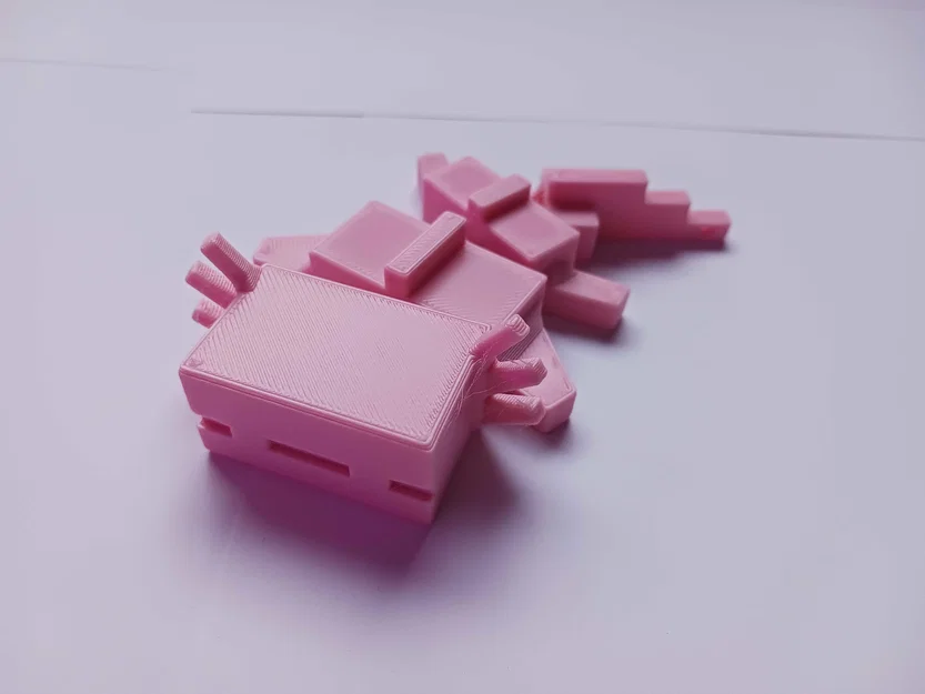 Axolotl Khớp Nối (Articulating Axolotl) – Print-in-Place chủ đề Minecraft - Image 9