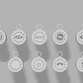 Móc khóa ổ bi xoay logo xe (Rotating Car bearing keychains) - Thumbnail 2