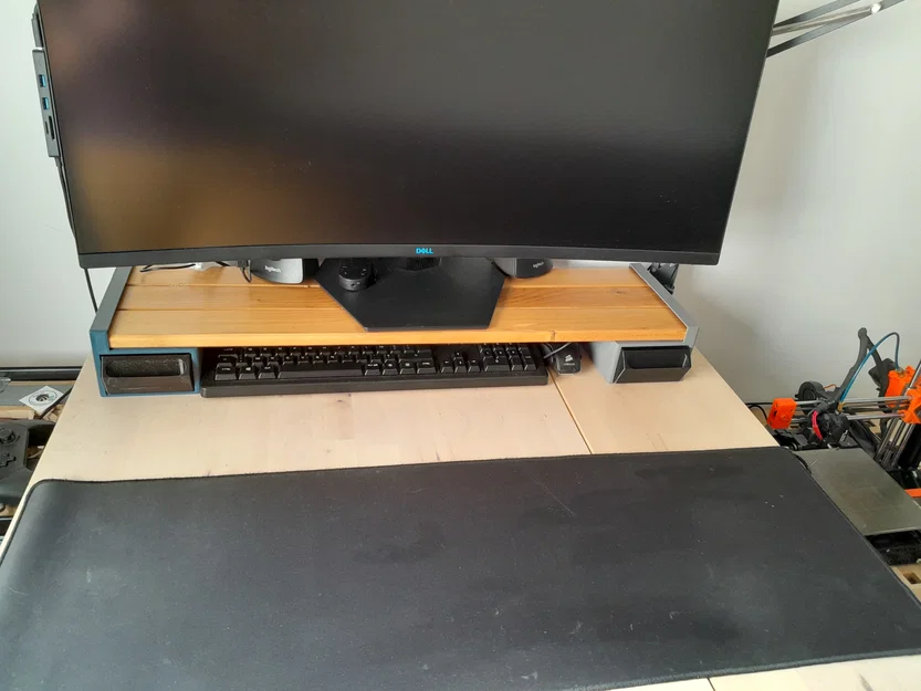 Kệ kê màn hình kèm 2 ngăn kéo / kệ để bàn - Image 1