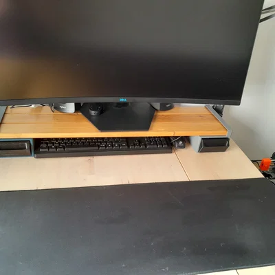 Kệ kê màn hình kèm 2 ngăn kéo / kệ để bàn