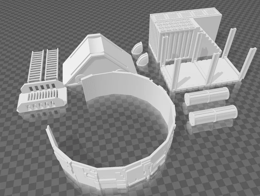 Bộ Địa Hình Spool Power Plant Terrain Set - Image 8