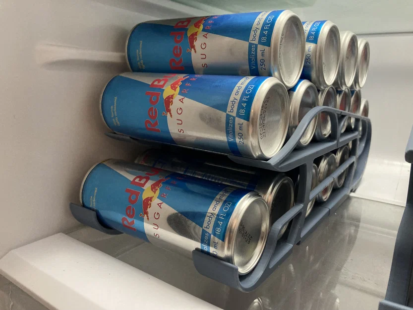 Khay Đựng Lon Red Bull 3D Thông Minh Cho Tủ Lạnh Gọn Gàng - Image 1