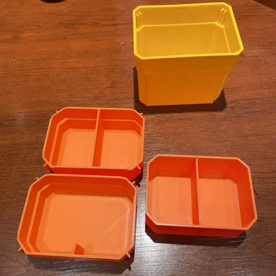Cốc DeWalt T-STAK/Stanley FATMAX organiser: nested cups Top & Bottom