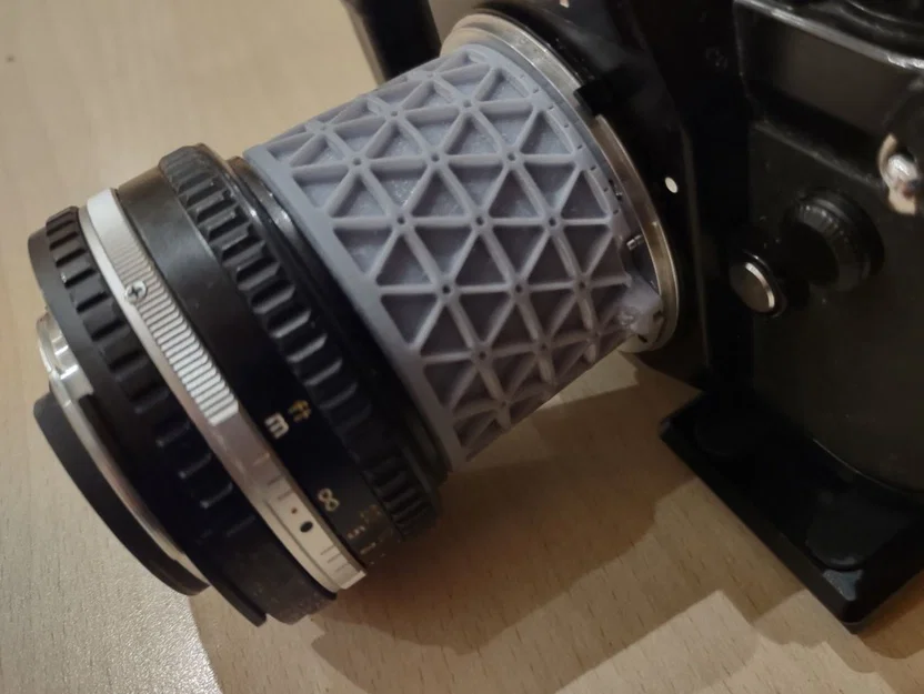 Adapter đảo đầu Nikon F-mount sang ren filter 52mm (Reverse adapter) - Image 8