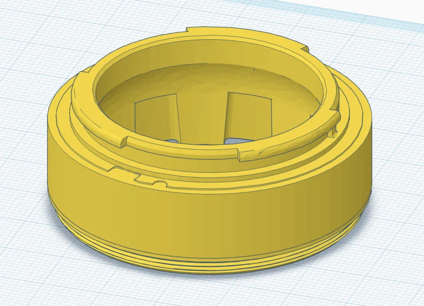 Ngàm chuyển đổi Nikon F ngược in 3D (Reverse Lens Adapter for Macro) - Image 2