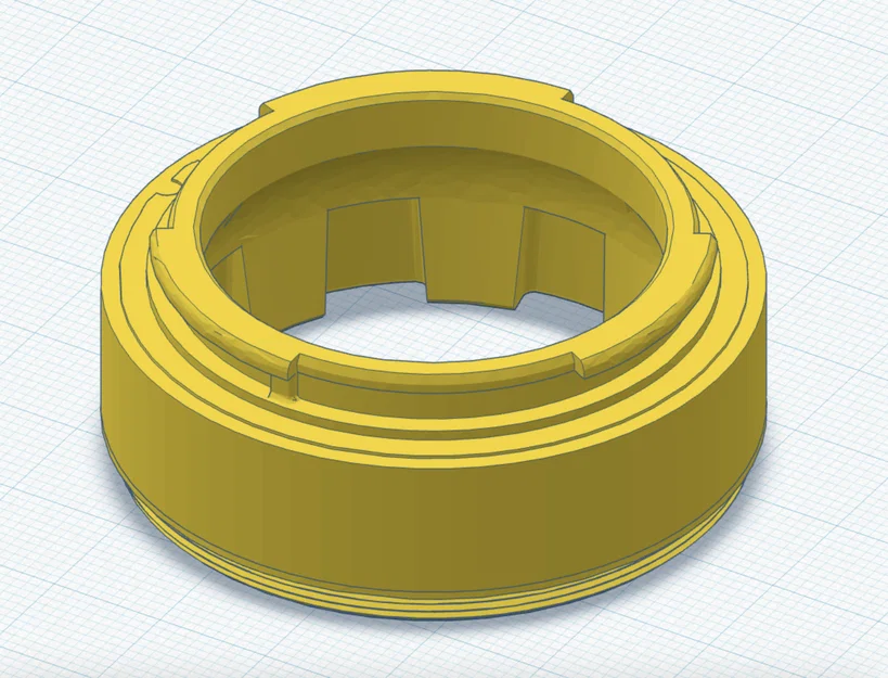 Ngàm chuyển đổi Nikon F ngược in 3D (Reverse Lens Adapter for Macro) - Image 3