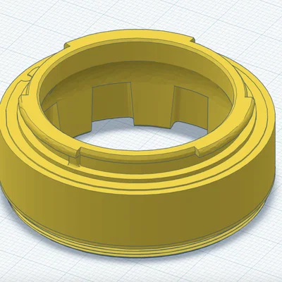 Ngàm chuyển đổi Nikon F ngược in 3D (Reverse Lens Adapter for Macro)