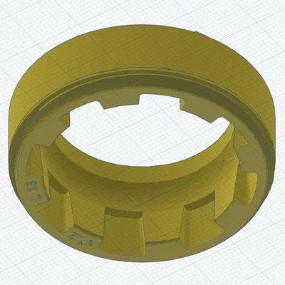Ngàm chuyển đổi Nikon F ngược in 3D (Reverse Lens Adapter for Macro)