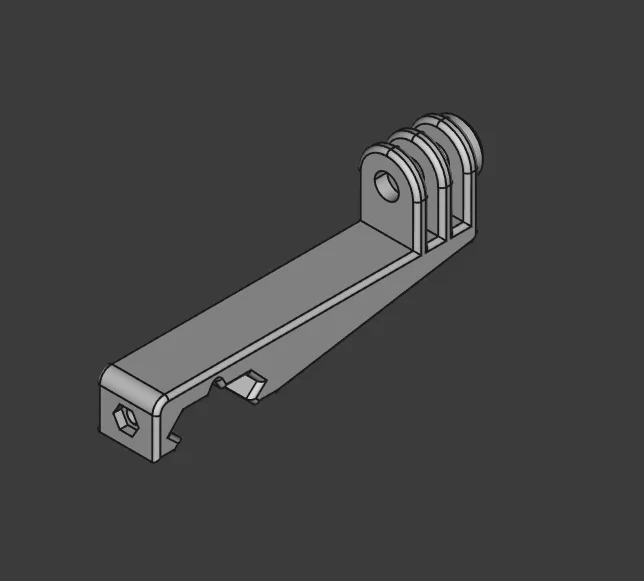 Ngàm gắn GoPro trên ray Picatinny cho Airsoft và Paintball - Image 1