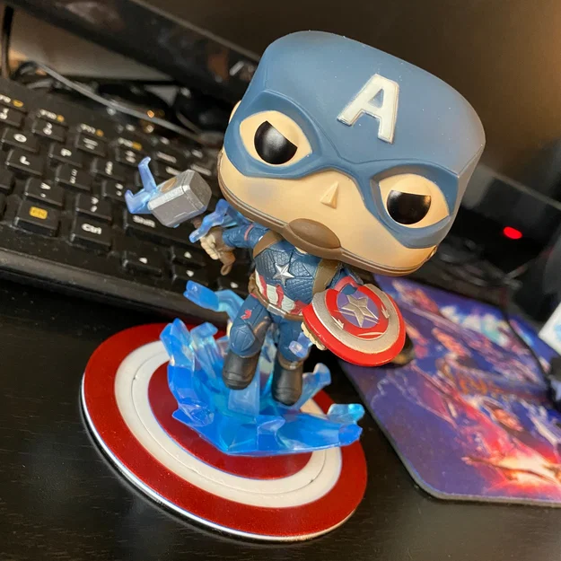 Lót ly/Kệ action figure Khiên Captain America (phiên bản Endgame) - Image 3