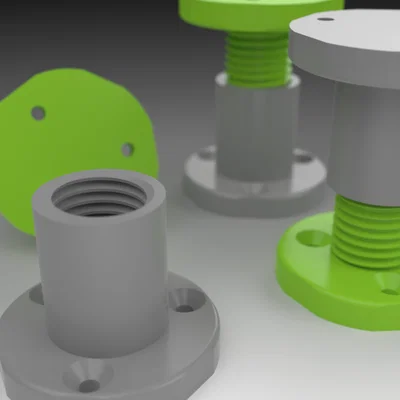 Chân đỡ / Chân nội thất điều chỉnh được (Dễ in 3D)