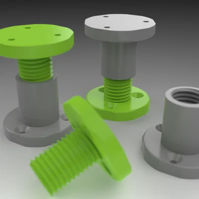 Chân đỡ / Chân nội thất điều chỉnh được (Dễ in 3D)