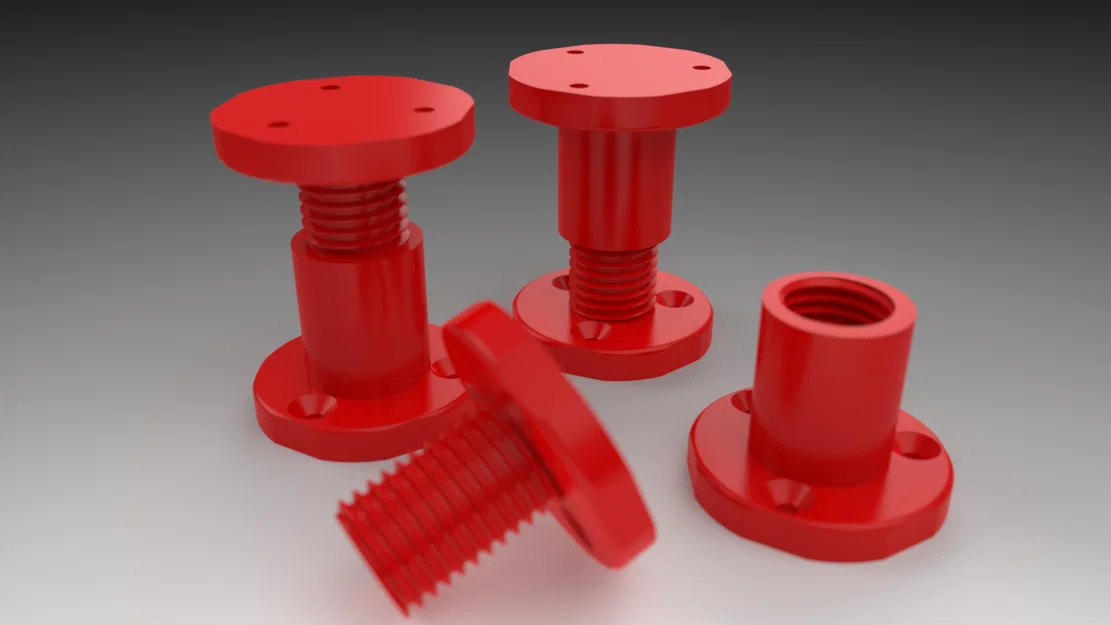 Chân đỡ / Chân nội thất điều chỉnh được (Dễ in 3D) - Image 7