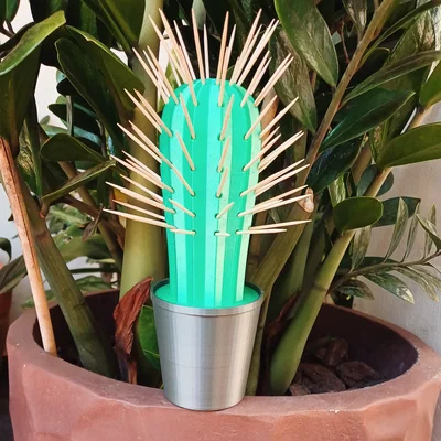 Mô hình 3D Cây xương rồng cắm tăm độc đáo cho căn bếp