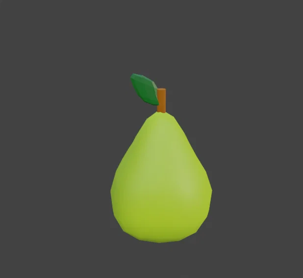 Mô hình trái lê realistic (Realistic pear fruit model) - Image 1