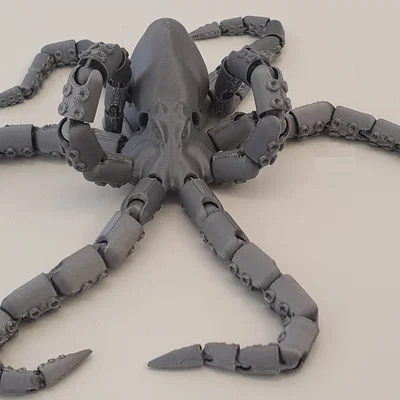 Inky the Playful Octopus – Bạch Tuộc Tinh Nghịch Dễ In 3D