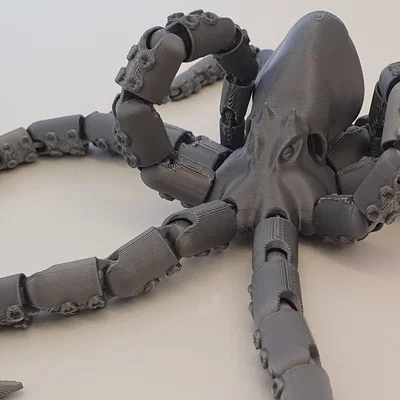 Inky the Playful Octopus – Bạch Tuộc Tinh Nghịch Dễ In 3D