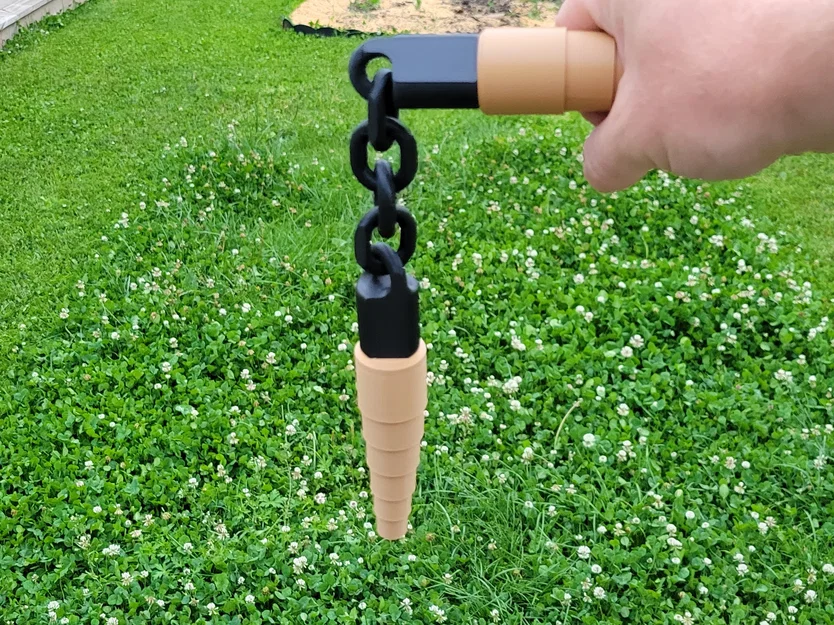 Mô hình côn nhị khúc thu gọn (Collapsible Nunchucks) in 3D độc đáo - Image 2