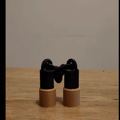 Mô hình côn nhị khúc thu gọn (Collapsible Nunchucks) in 3D độc đáo