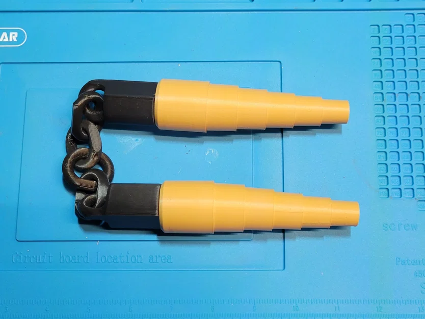 Mô hình côn nhị khúc thu gọn (Collapsible Nunchucks) in 3D độc đáo - Image 4