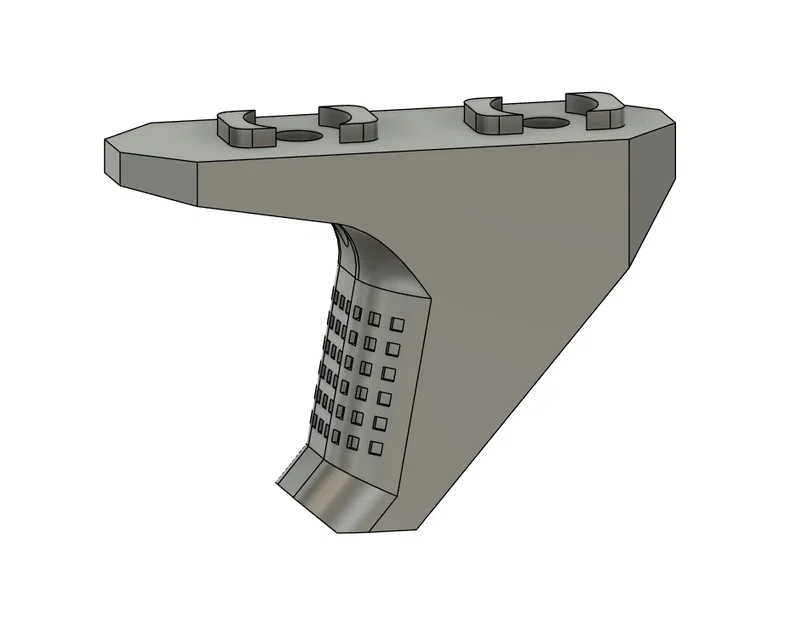 Tay cầm chặn M-LOK Handstop cho súng Airsoft - File in 3D - Image 1