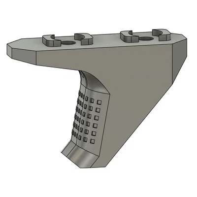 Tay cầm chặn M-LOK Handstop cho súng Airsoft - File in 3D