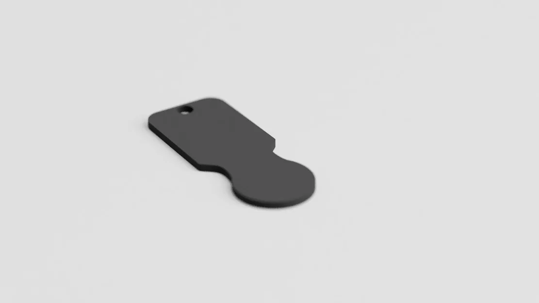 Móc khóa kiêm thẻ mở xe đẩy siêu thị tiện lợi - File in 3D - Image 1
