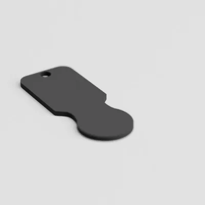 Móc khóa kiêm thẻ mở xe đẩy siêu thị tiện lợi - File in 3D