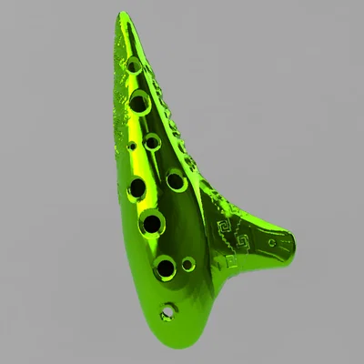 Đàn Ocarina Soprano phong cách Mitla-Oaxaca in 3D