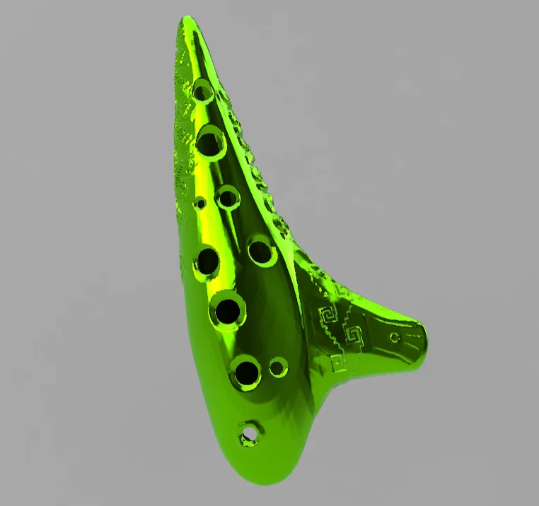 Đàn Ocarina Soprano phong cách Mitla-Oaxaca in 3D