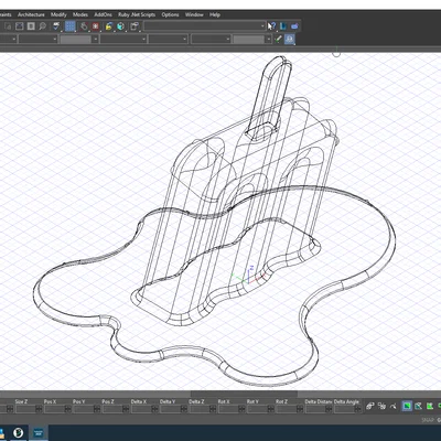 Mô hình kem tan chảy (Melted Popsicle) trang trí bàn làm việc cực chất