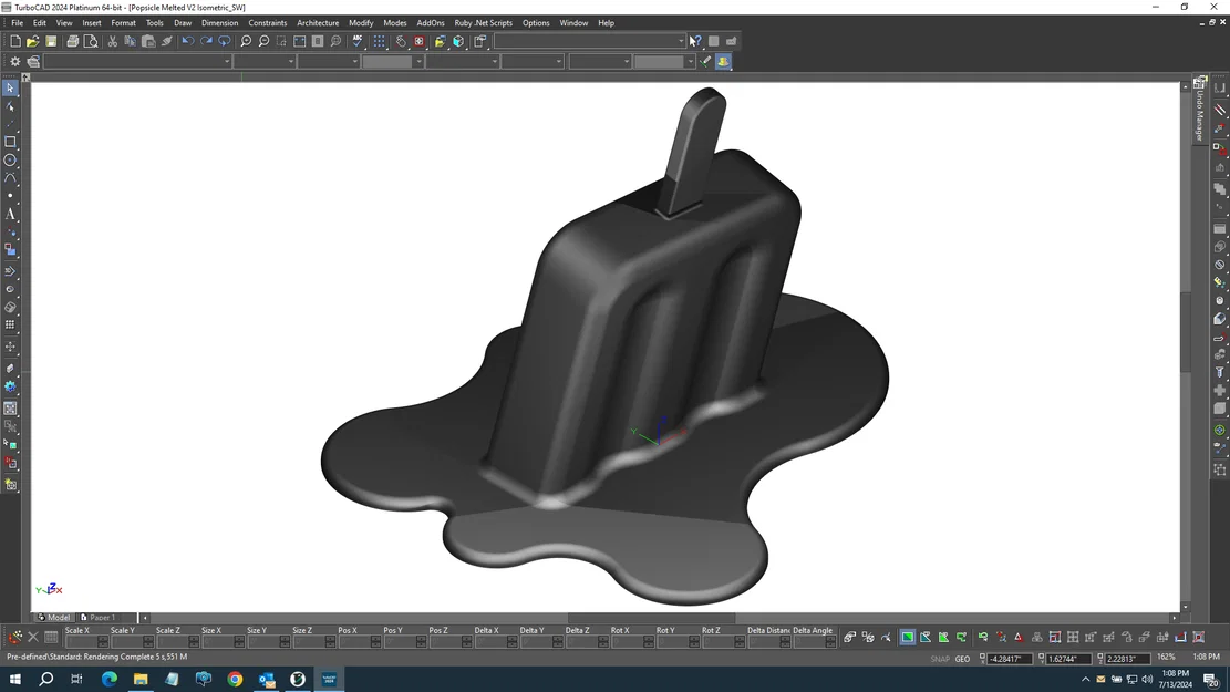 Mô hình kem tan chảy (Melted Popsicle) trang trí bàn làm việc cực chất - Image 4