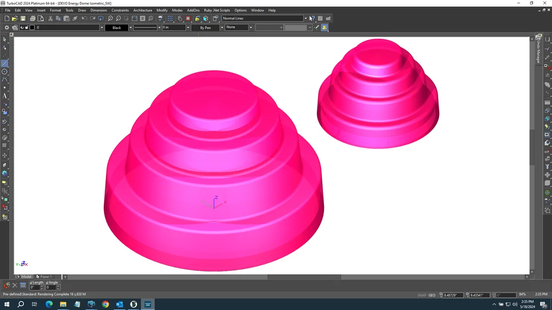 Mô hình nón năng lượng DEVO (Energy Dome) in 3D cho người và thú cưng - Image 3