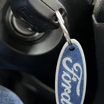 Móc khóa Ford hai mặt in multicolor