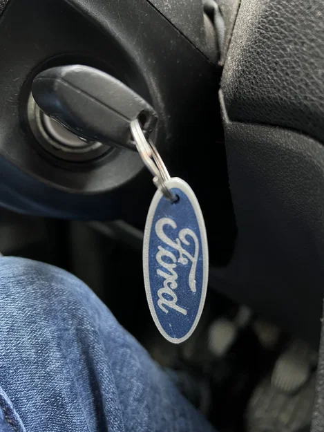 Móc khóa Ford hai mặt in multicolor - Image 2
