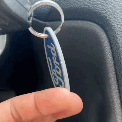 Móc khóa Ford hai mặt in multicolor