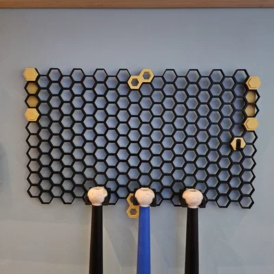 Ngàm gắn Honeycomb Storage Wall không cần khoan tường bằng 3M