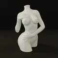 Mô hình 3D Lọ Hoa Nghệ Thuật VASSEL WOMAN FIGURE 01 trang trí - Thumbnail 4