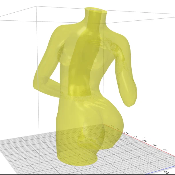 Mô hình 3D Lọ Hoa Nghệ Thuật VASSEL WOMAN FIGURE 01 trang trí - Image 6