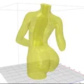Mô hình 3D Lọ Hoa Nghệ Thuật VASSEL WOMAN FIGURE 01 trang trí - Thumbnail 6