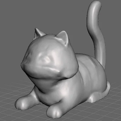 Mô hình chú mèo 3D dễ thương trang trí bàn làm việc