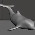 Mô hình chú cá heo (Dolphin) 3D tinh tế trang trí đẹp mắt - Thumbnail 2
