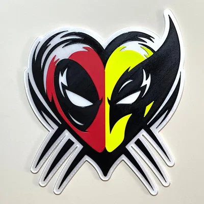Deadpool Wolverine Heart (Trái tim Deadpool & Wolverine)