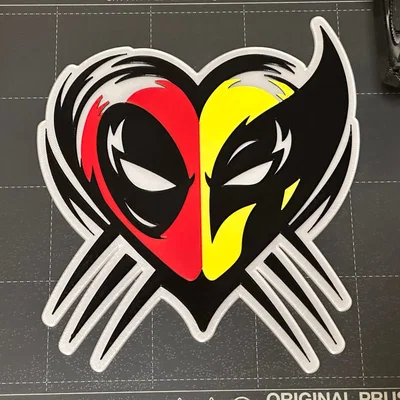 Deadpool Wolverine Heart (Trái tim Deadpool & Wolverine)