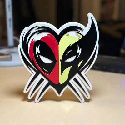 Deadpool Wolverine Heart (Trái tim Deadpool & Wolverine)